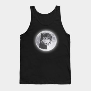 Wolf Trapped in Human Lover of Wolves Gifts Tank Top